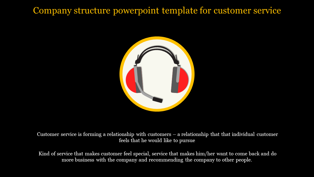 Company structure powerpoint template